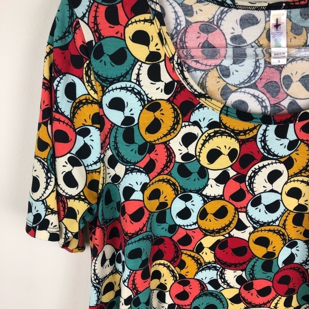 LulaRoe Jack Skellington tunic top size: S - Picture 3 of 8